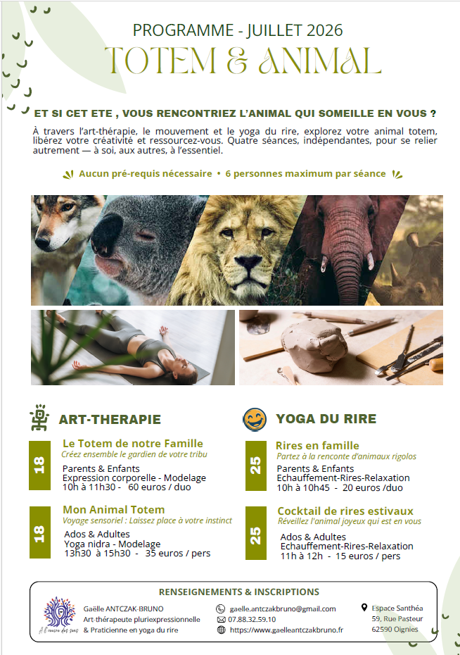 Art-thérapie & Yoga du Rire - Oignies
